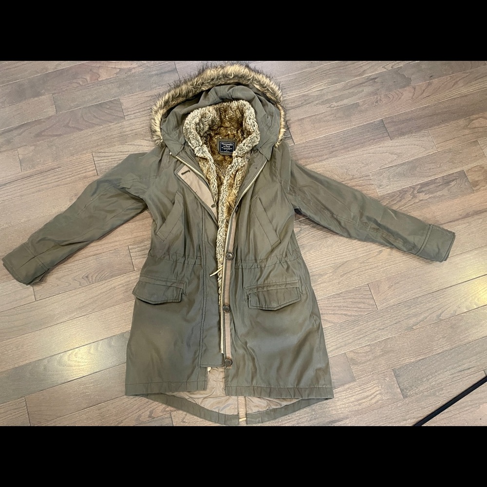 Fur Lined Military Parka